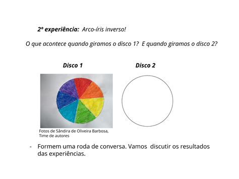 Plano De Aula Ano Ci Ncias De Onde V M As Cores Que Vemos