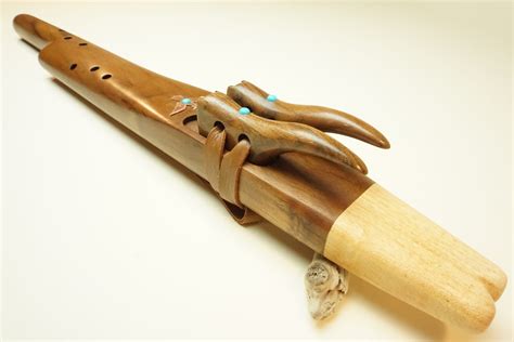 Black Walnut Mayan Temple Flute Various Keys Southern Cross Flutes