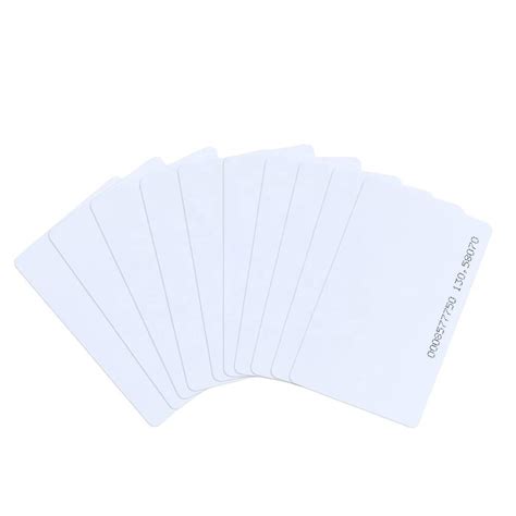 125kHz T5577 Chip Writable RFID White Blank Cards For Hotel Door Access