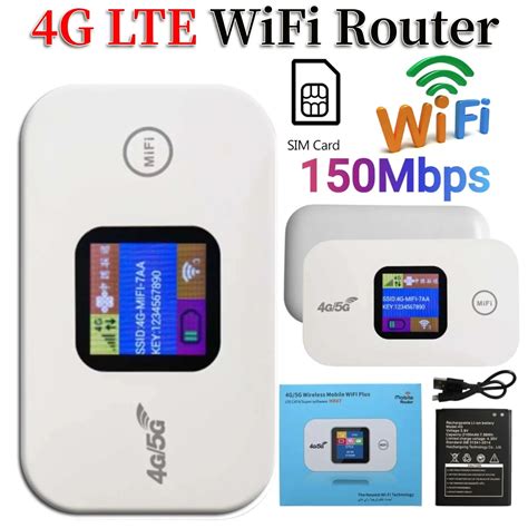 Enrutador Wifi De Bolsillo G Lte Punto De Acceso M Vil Port Til De