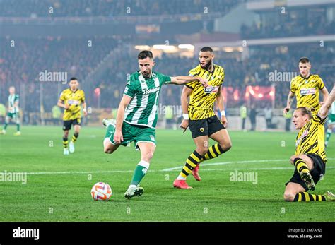 Andra Porar Of Panathinaikos Fc During The Greek Super League