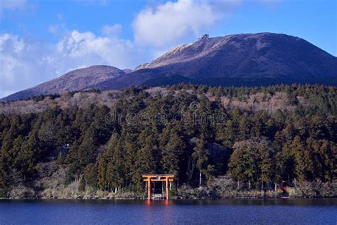 Monte Fuji Lago Ashi De Hakone Foto De Stock Imagem De Outono