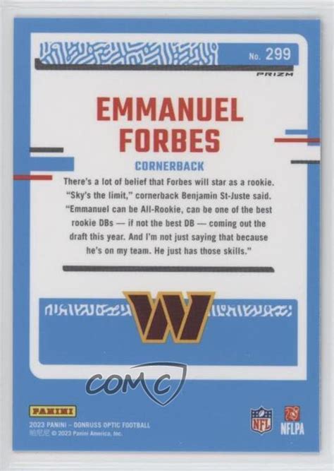 2023 Panini Donruss Optic Rated Rookie Purple Shock Prizm Emmanuel