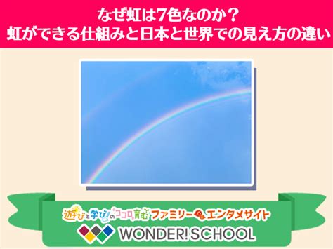 なぜ虹は7色なのか？虹ができる仕組みと日本と世界での見え方の違い バンダイによる、遊びと学びのココロ育むファミリーエンタメサイト