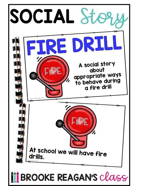 Social Story Fire Drill Teaching Social Skills Social Stories Fire