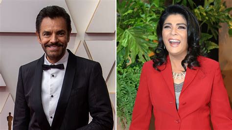 La reacción de Victoria Ruffo a su foto con Eugenio Derbez tras el