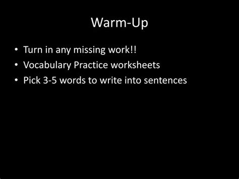 Ppt Warm Up Powerpoint Presentation Free Download Id 2461643