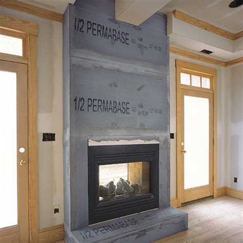 Fireplace Cement Board Application Permabase®