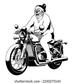 Fat Man Clown Bagong Nude Riding Stock Illustration
