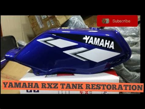 Yamaha Rxz Tank Restoration YamahaRxz YamahaRx1355speed YouTube