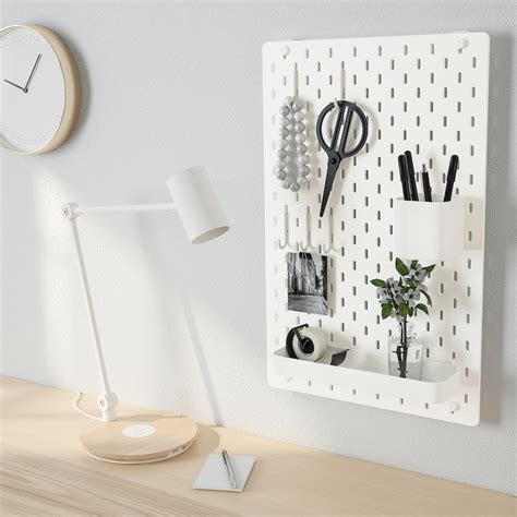 SkÅdis Pegboard Combination White 36x56 Cm Ikea