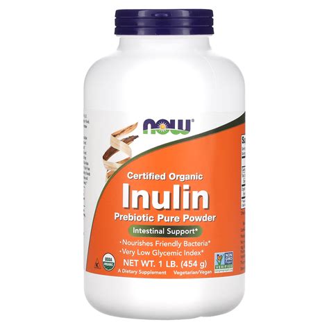 Organic Inulin Powder Fiber Supplement - Jerusalem Artichoke Prebiotic ...