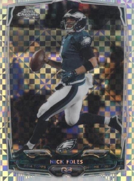 Topps Chrome X Fractor Nick Foles For Sale Online Ebay