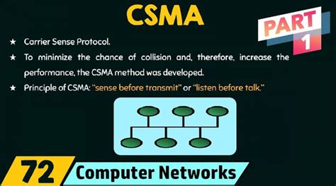 Carrier Sense Multiple Access Csma Part