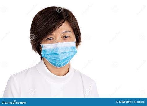 Asian Women with Face Mask for Protection Against Influenza Virus Stock Photo - Image of female ...