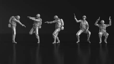 3d File Wwii Soldier Set 02・3d Print Design To Download・cults
