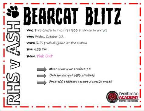 Bearcat Blitz Ruston High School