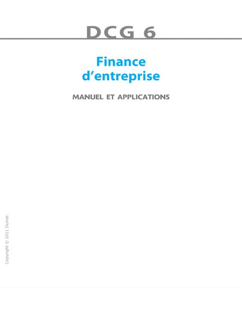 dcg finance dentreprise