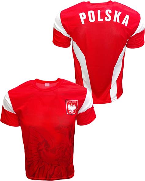 Polska Soccer Jersey Poland Country Polish Eagle National Pride Red