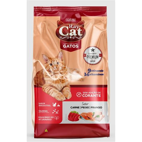 Ração Ray Cat Carne Peixe e Frango sem Corantes 25KG Shopee Brasil