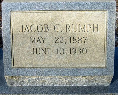 Jacob C Rumph M Morial Find A Grave