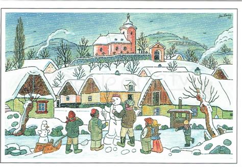 Pohlednice Josef Lada České Vánoce