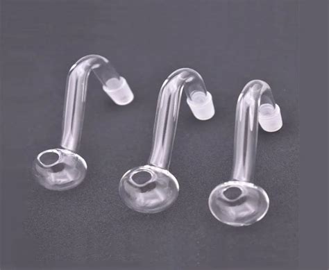 Curved Glass Bowl Oil Burners Pipes For Glass Bong Oil Rig Water Pipes