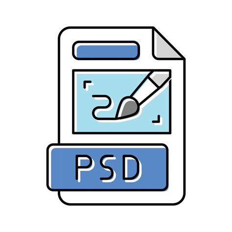 Psd File Format Document Color Icon Vector Illustration 21156742 Vector