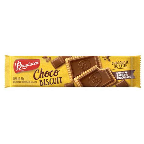 Biscoito Choco Biscuit Ao Leite BAUDUCCO 80g