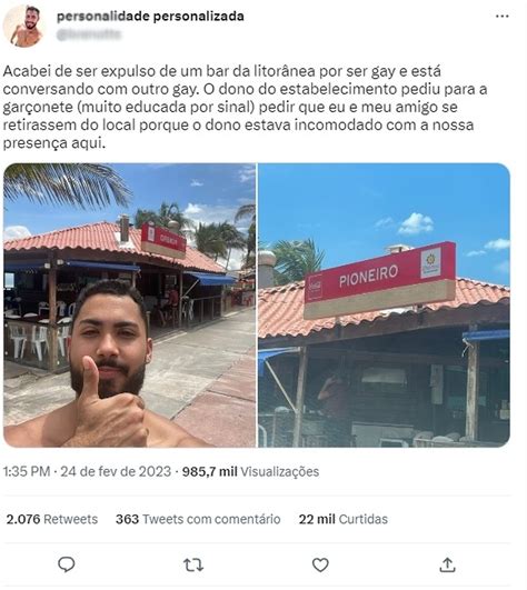 Bar Condenado A Indenizar Casal Homoafetivo Em S O Lu S Casal Foi