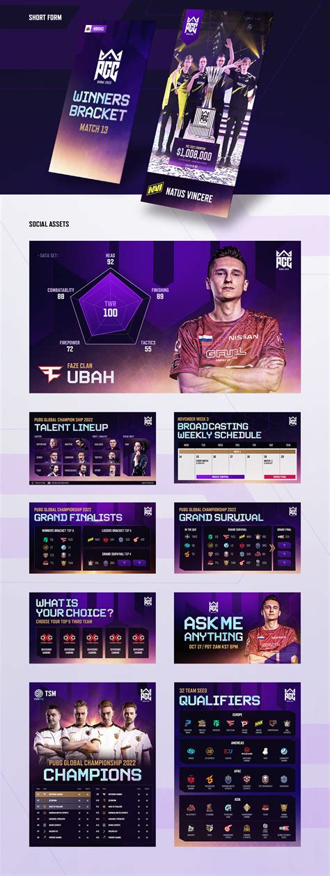 PGC 2022 Global Esports Social Media Asset Design Guide :: Behance