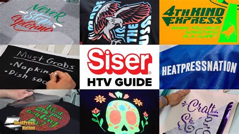 Sisers Essential Guide To Heat Transfer Vinyl Youtube