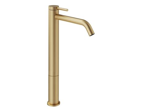 Miscelatore Per Lavabo Alto Xxl Stelo Monocomando Senza Scarico Oro