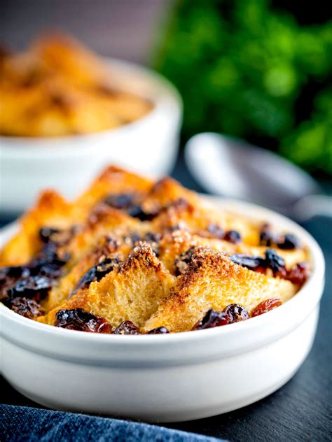 Individual Bread And Butter Puddings With Raisins Sultanas Krumpli