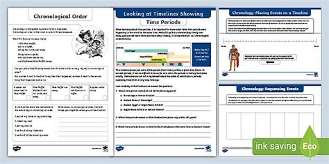 Ks Chronology Activity Sheets L Enseignant A Fait