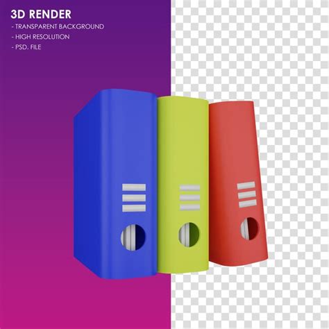 Premium PSD 3d Icon Binder