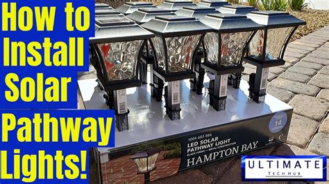 Hampton Bay Solar Lights Install Set Up And Review Quick And Easy Install Youtube