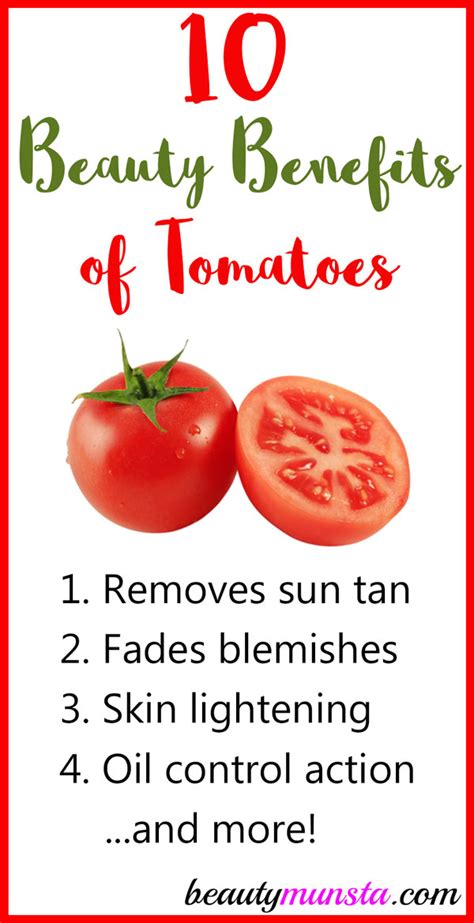 Top Beauty Benefits Of Tomatoes With Recipes That Work Beautymunsta