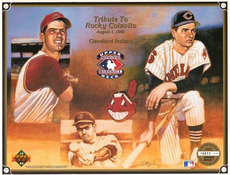 Baseball Stamps & Postmarks: Rocky Colavito - 1992