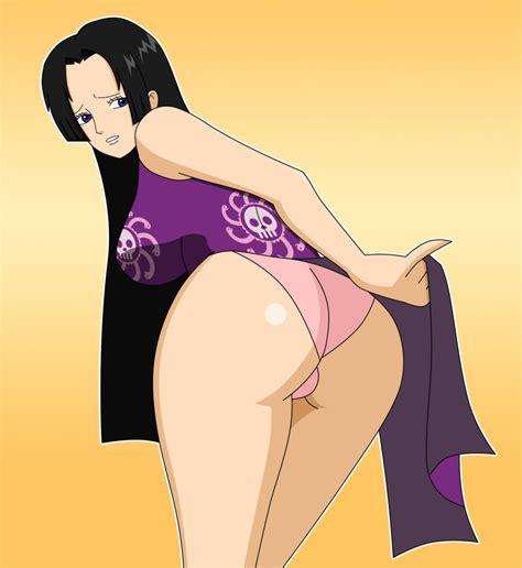 Rule 34 Ass Bent Over Black Hair Boa Hancock Breasts Dress Dress