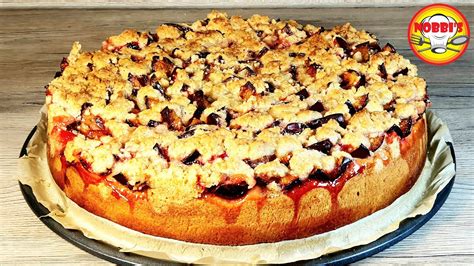 Zwetschgenkuchen Aus Hefeteig Mit Streusel Youtube