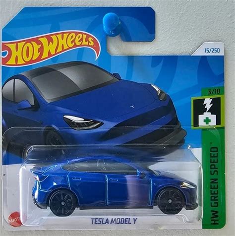 HOT WHEELS TESLA MODEL Y BLUE NEAR MINT VHTF CARD GOOD COMBINED POST EUR PicClick FR