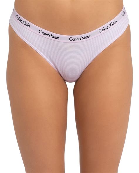 Shop Calvin Klein Carousel Bikini Brief In Feeder Stripe Charm Fast