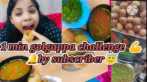 Minute Golgappe Panipuri Challenge Minute Eating Challenge