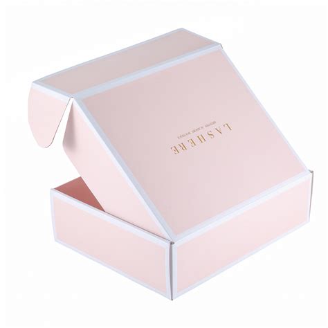 Custom Pink Pantone Color Tuck Top Corrugated Box China Packaging Box