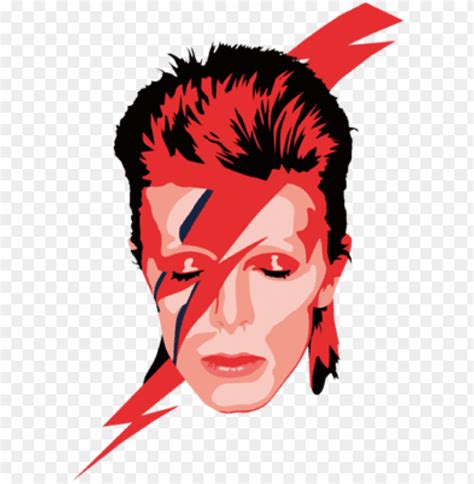 David Bowie - Aladdin Sane - Ziggy Stardust T Shirt Me PNG Transparent ...