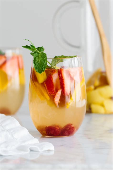 Fruity White Sangria | Downshiftology