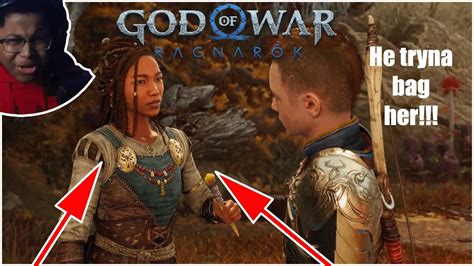 Atreus Has A Crush God Of War Ragnarok Youtube