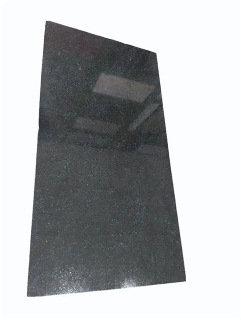 Mm Black Galaxy Granite Slab For Flooring Thickness Cm At Rs