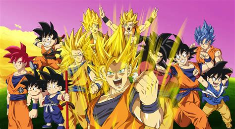 Goku All Forms Wallpapers Top Free Goku All Forms Backgrounds